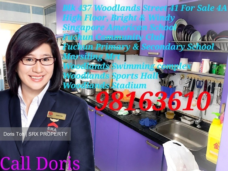 Blk 437 Woodlands Street 41 (Woodlands), HDB 4 Rooms #178498692